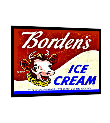 Insegna gelato bordens frigo - insegna,