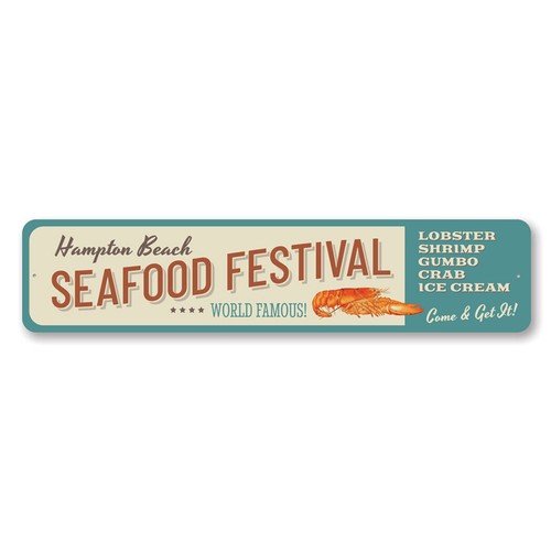Festa del pesce insegna - festa, pesce,