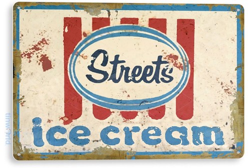 Insegna gelato strade c351 - insegna,