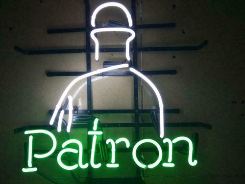X14 patron neon sign - 17"x14"patron, cafe